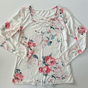 Women’s Floral Long Sleeve Tee